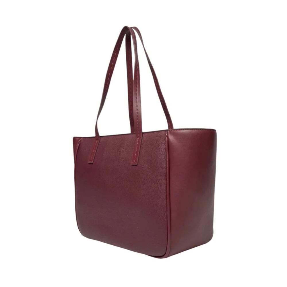 Calvin Klein Bordeaux Polyethyleen Handtas Herfst Winter Collectie Brown Dames