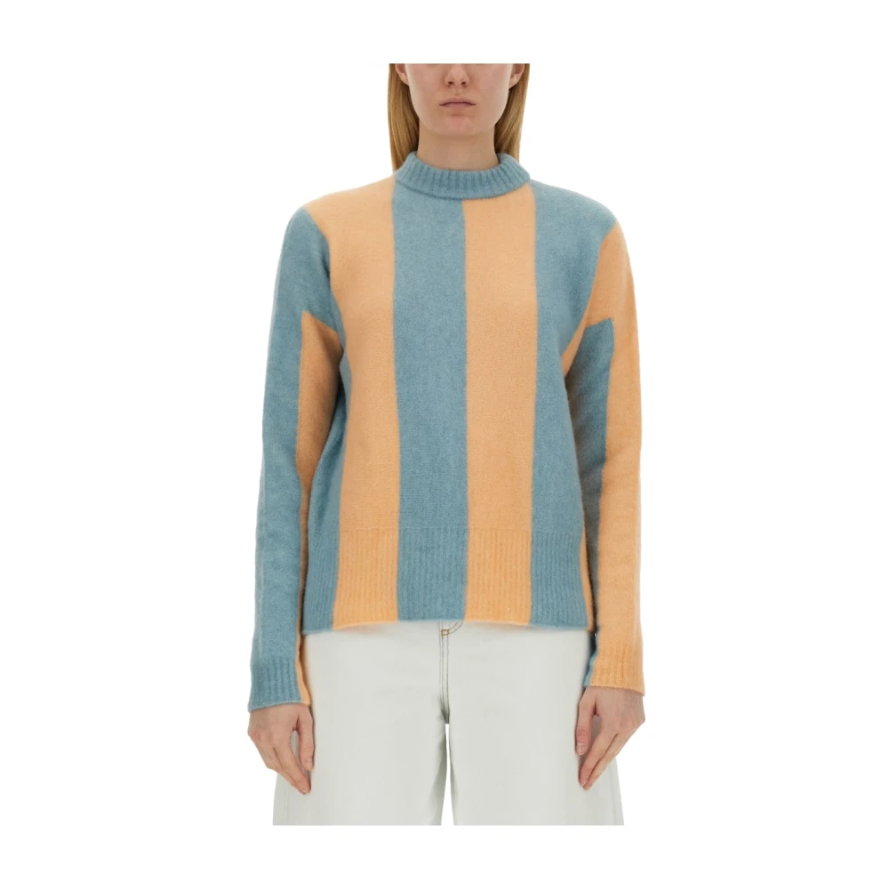 Alysi Gezellige Turtleneck Gebreide Trui Multicolor Dames