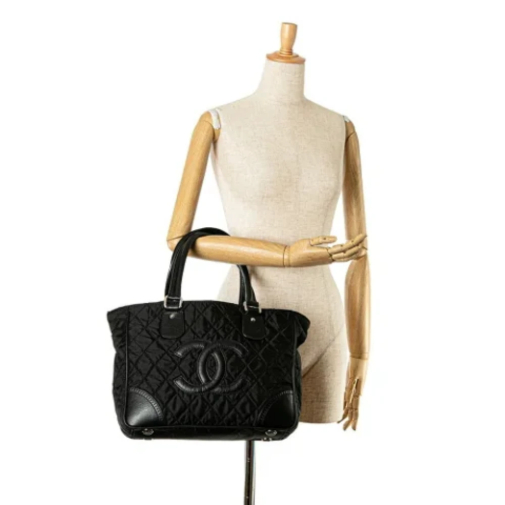 Chanel Vintage Pre-owned Fabric shoulder-bags Black Dames