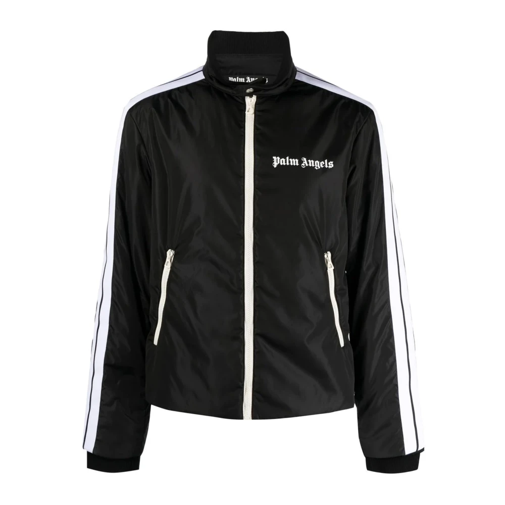 Palm Angels Men's Black Zip-Through Sweatshirt