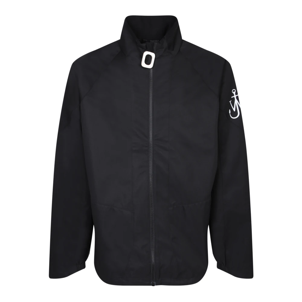 JW Anderson Zwarte Blazer Nylon Jas Regular Fit Black Heren
