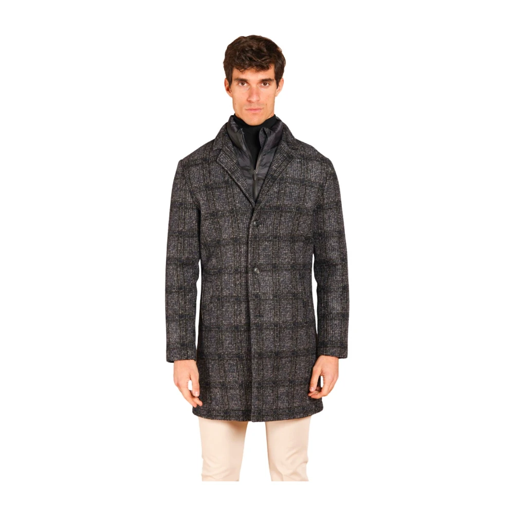 Mason's Heren wollen jas met schaduwpatroon Multicolor Heren