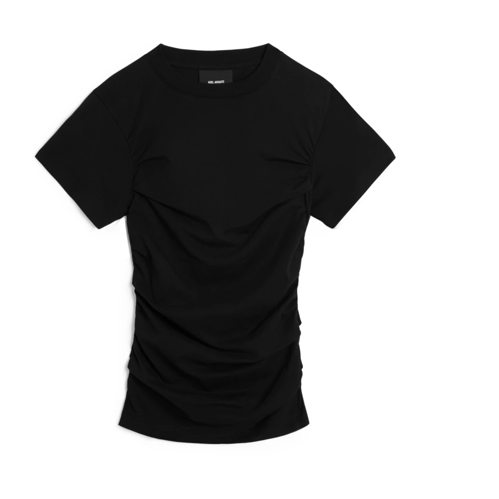 Axel Arigato Ria Gathered T-Shirt Black Dames