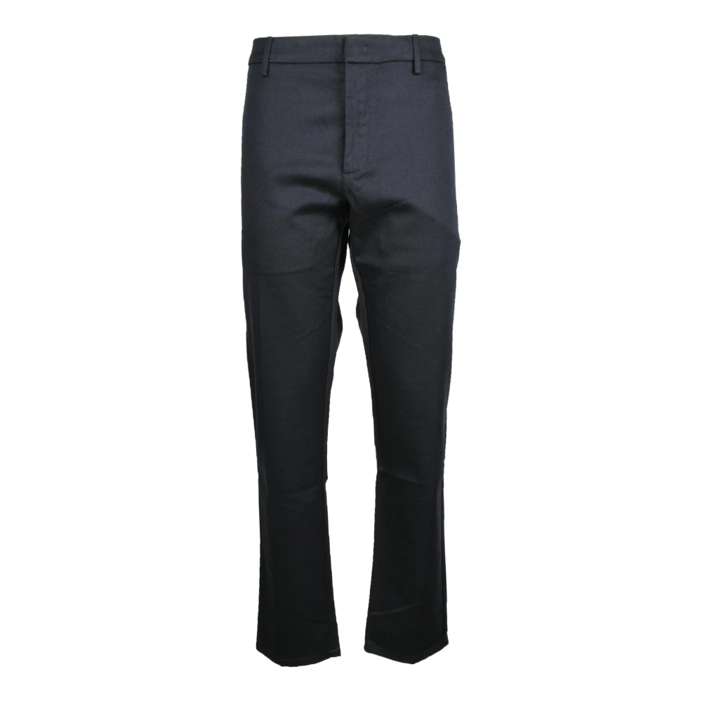 Dondup Wolmix Katoen Elastaan Broek Blue Heren