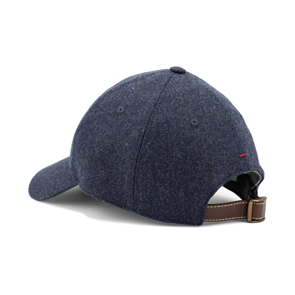 BRUNELLO CUCINELLI Sportieve Baseballpet van Fijne Materialen Blue Heren