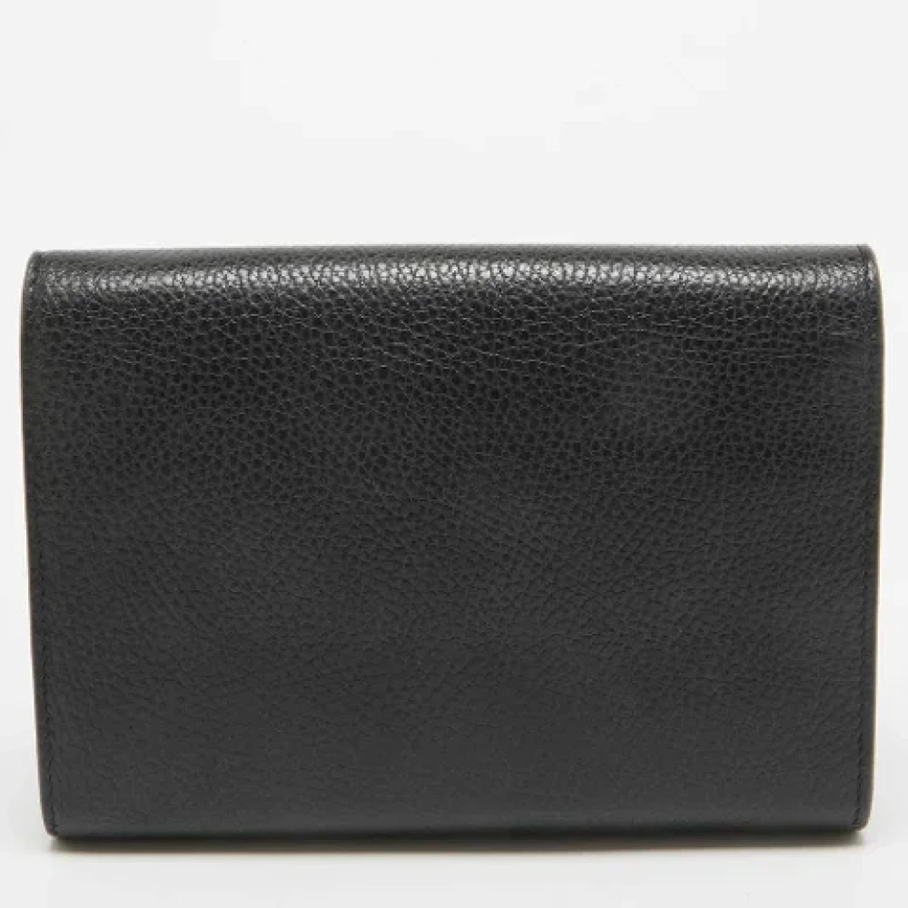 Gucci Vintage Pre-owned Leather wallets Black Dames