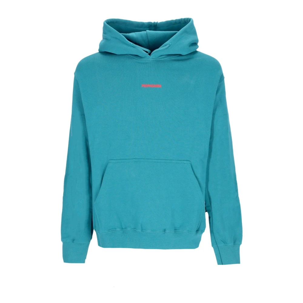 Propaganda Geribbelde Skin Hoodie Benzine Blue Heren