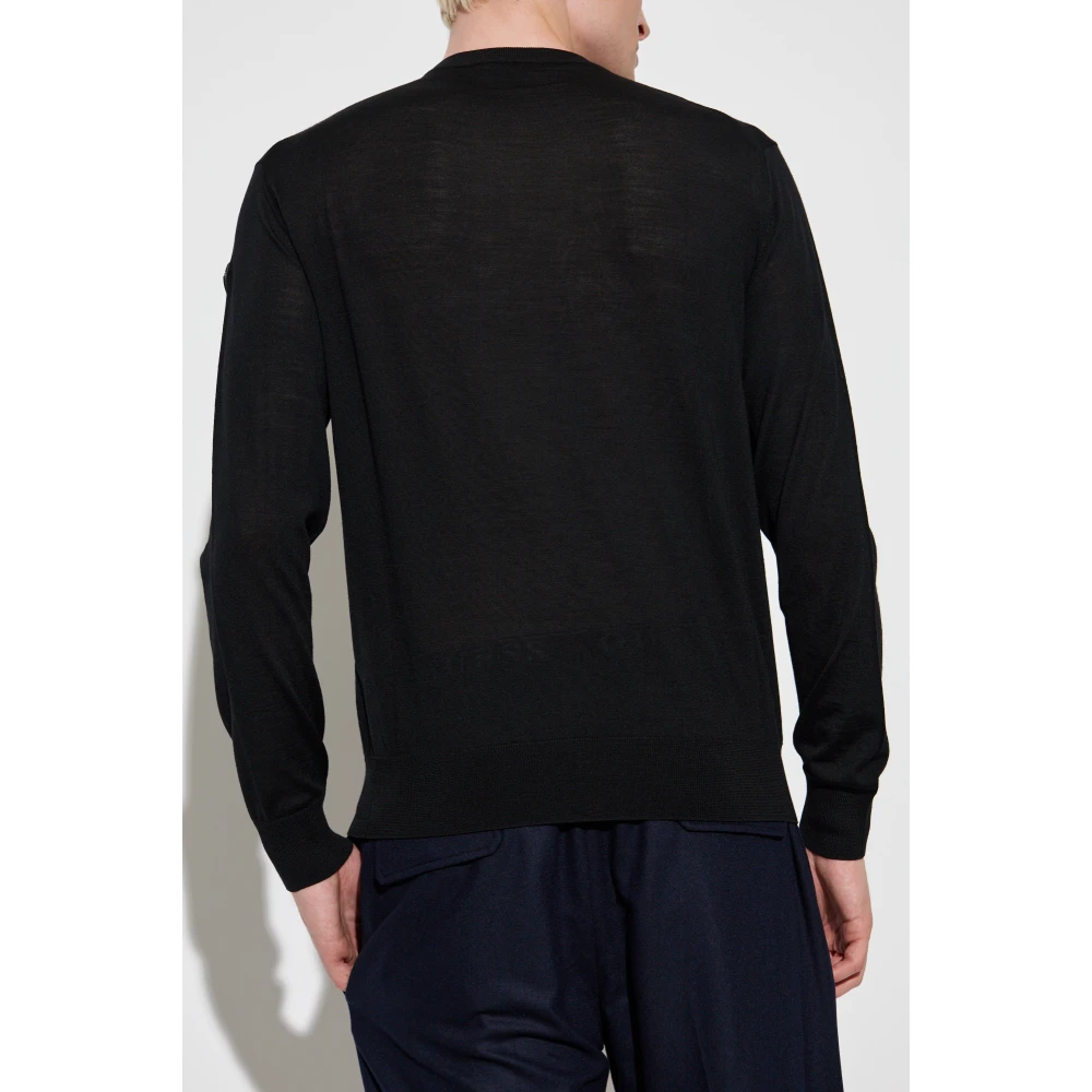 Moncler Trui met logo Black Heren