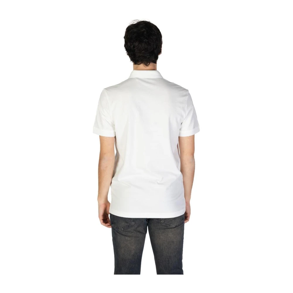 Hugo Boss Korte mouwen katoenen poloshirtcollectie White Heren