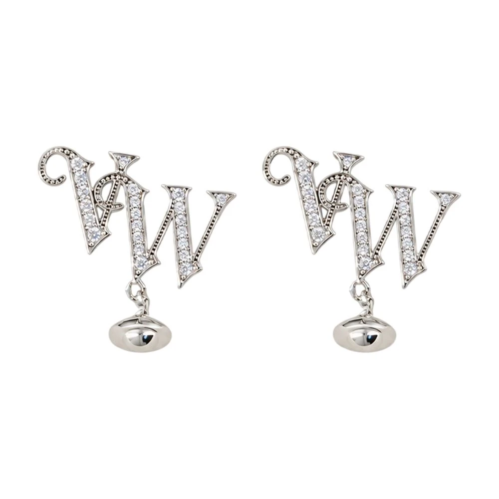 Vivienne Westwood Vw Earrings Silver Cubic Zirconia Women - Image 2