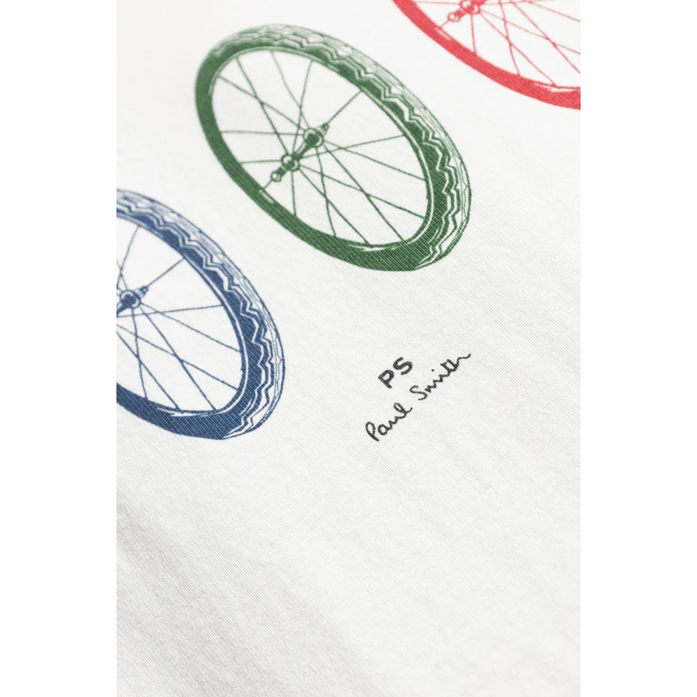 PS By Paul Smith Katoenen T-shirt met print White Heren