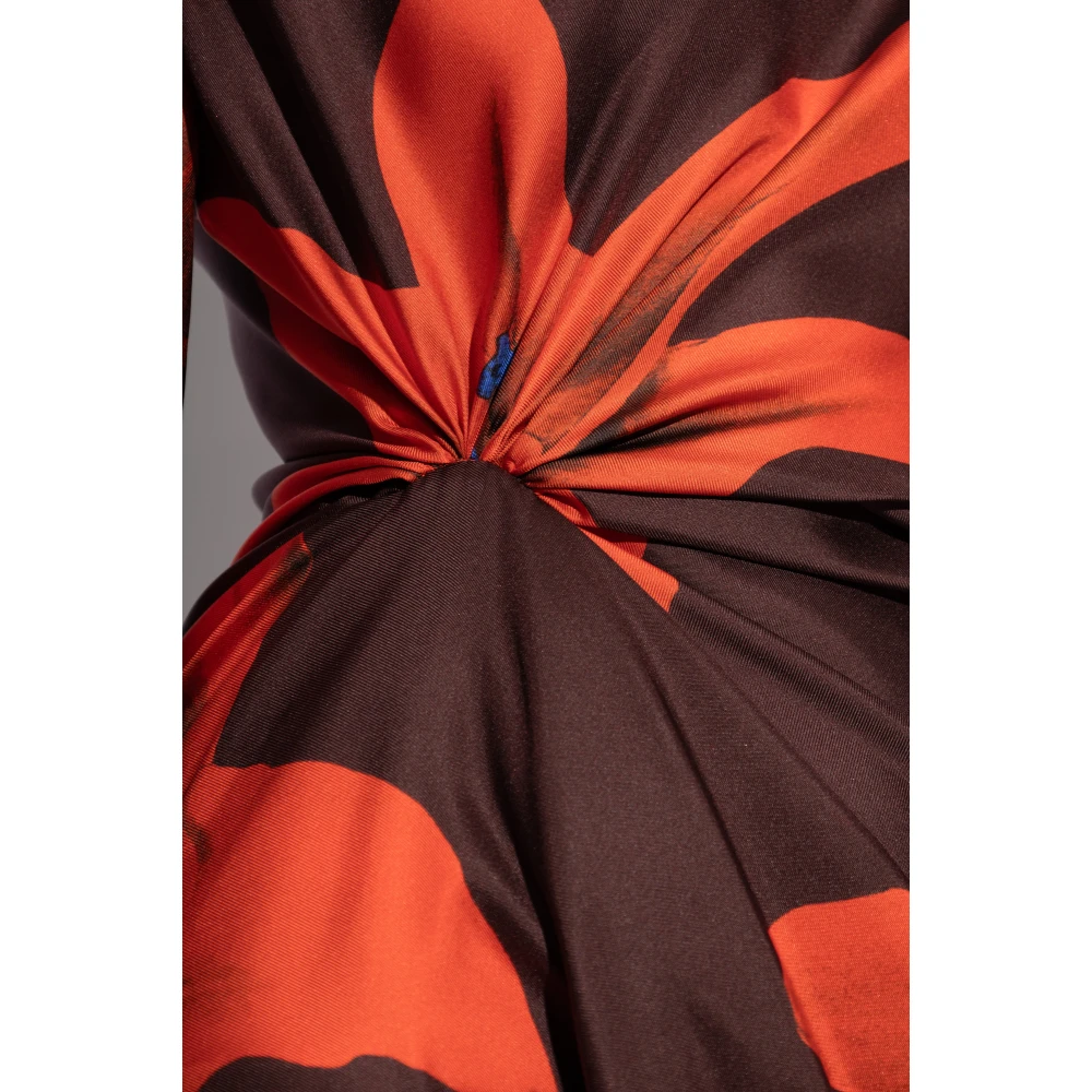 alexander mcqueen Zijden jurk Red Dames
