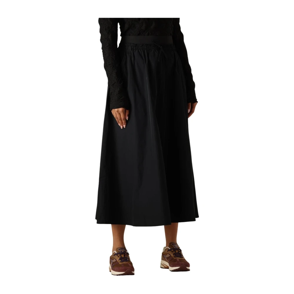 Summum Elegante Zwarte Midi Rok Black