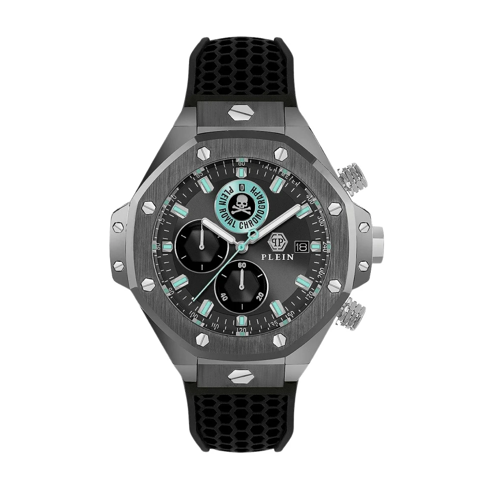Philipp Plein Men's Black Watches, One Size, Chrono Royal