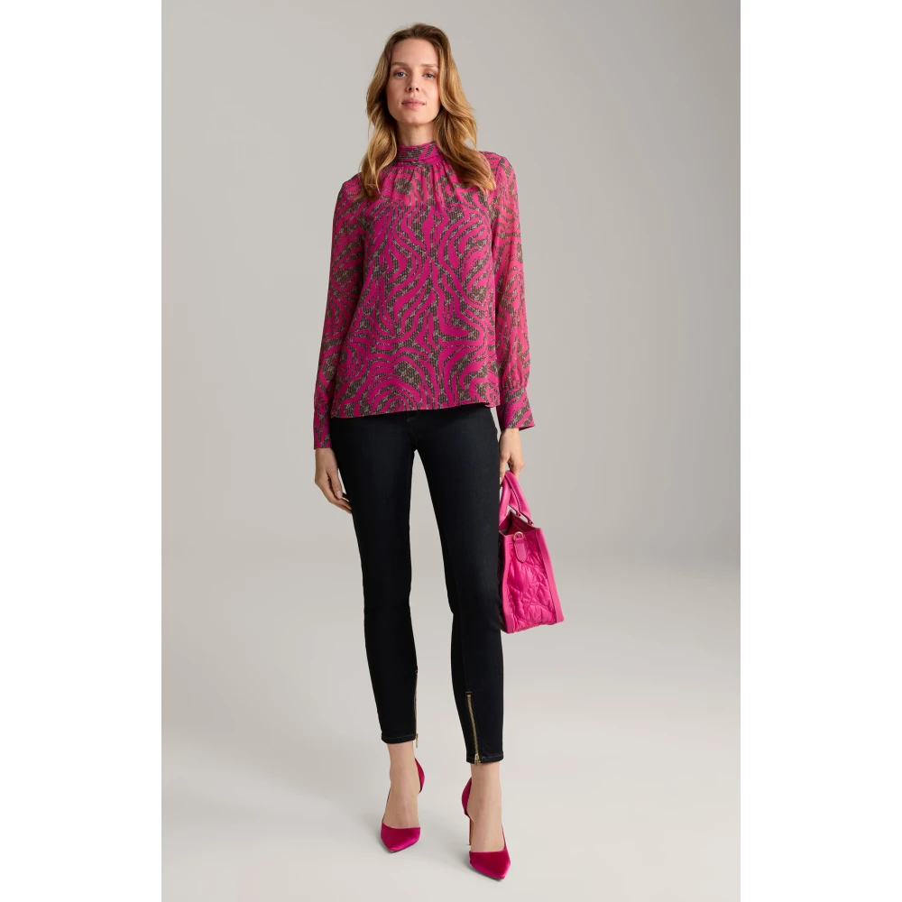 Joop! Slim Fit Donkerblauwe Jeans met Gouden Details Black Dames