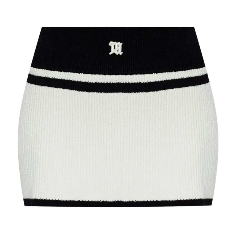 Misbhv Witte Mini Rok Fluffy Stijl Multicolor Dames