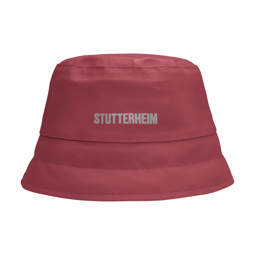 Stutterheim Gewatteerde Waterdichte Bucket Hoed Red Dames