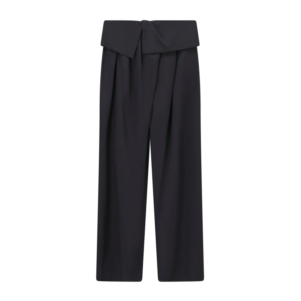 Dries Van Noten Women's Black Wide Trousers, Xs, Wide Trousers