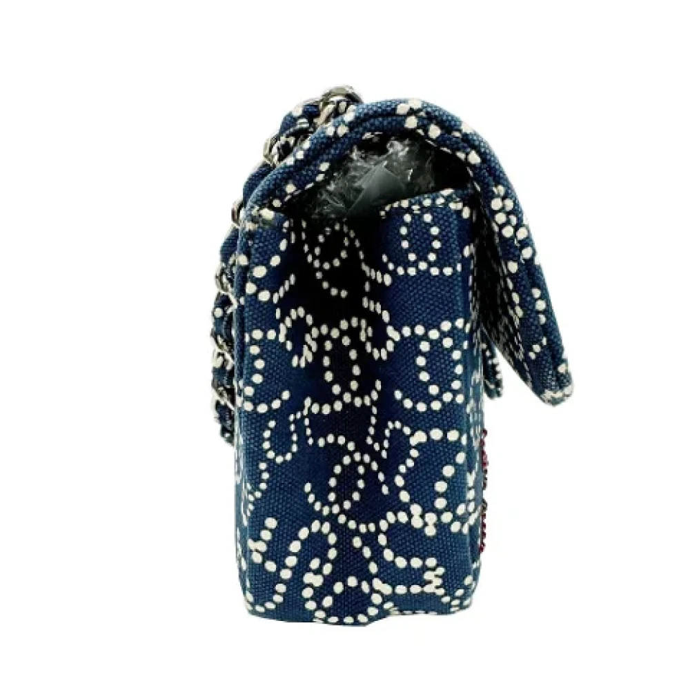 Chanel Vintage Pre-owned Cotton chanel-bags Blue Dames