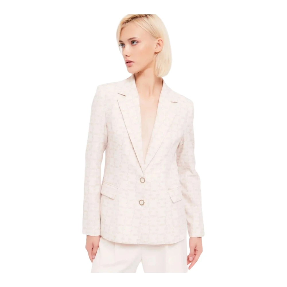 Gaudi Blazer Jas Beige Dames