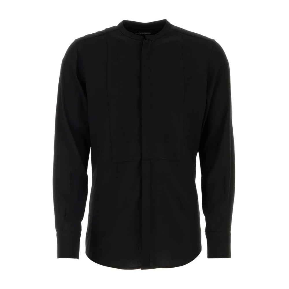 Dolce & Gabbana Men's Black Crepe Shirt