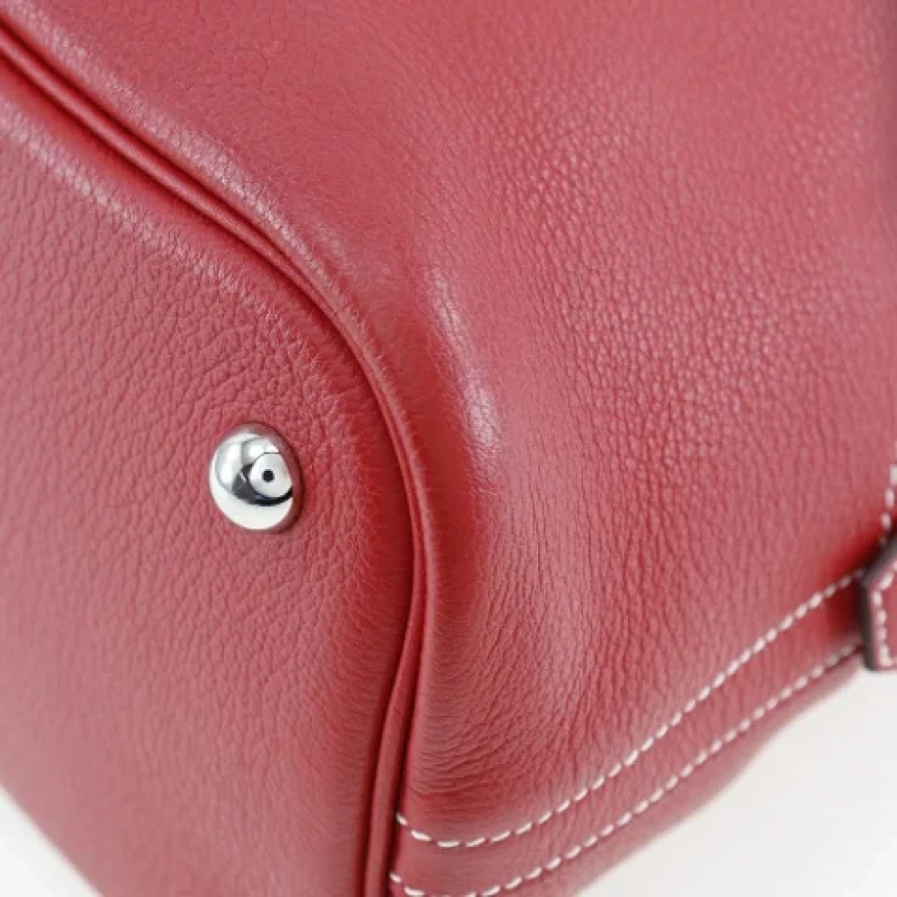 Hermès Vintage Pre-owned Leather handbags Red Dames