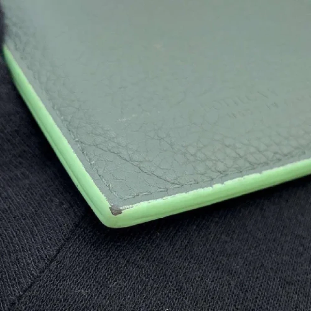 Bottega Veneta Vintage Pre-owned Leather wallets Green Heren