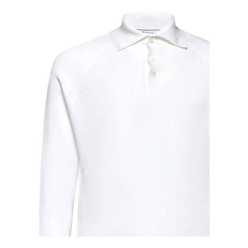BRUNELLO CUCINELLI Witte T-shirts en Polos White Heren