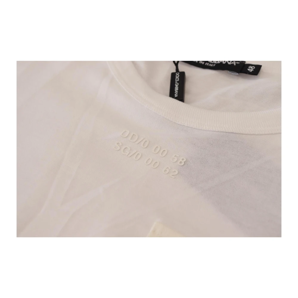 Dolce & Gabbana Witte DG Logo T-shirt White Heren
