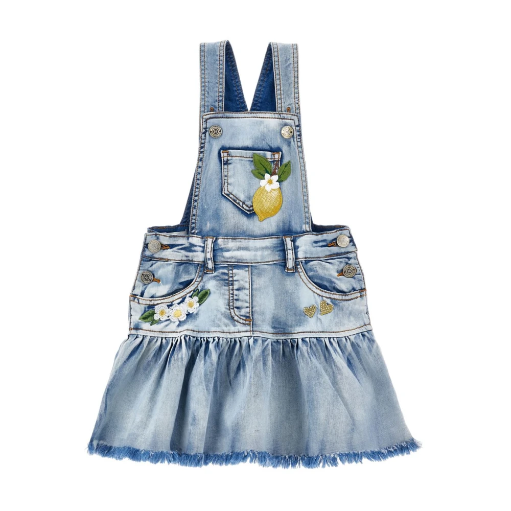 Monnalisa Unisex Kids Blue Jumpsuits, 4 Y, Jumpsuit