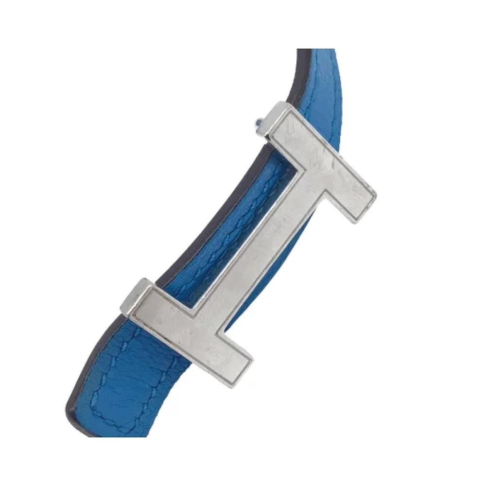 Hermès Vintage Pre-owned Leather belts Blue Dames