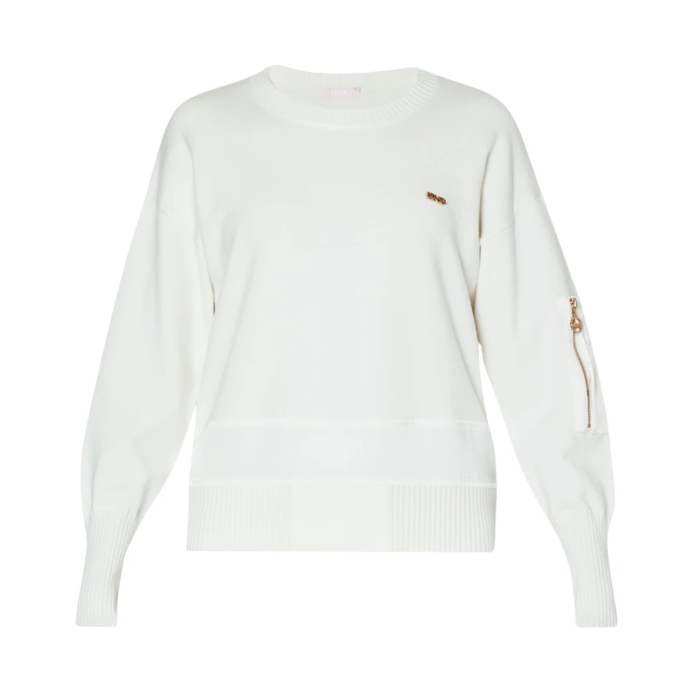Liu Jo Witte Trui met Moderne Stijl White Dames