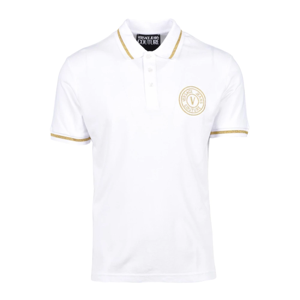 Versace Jeans Couture Katoenen Polo Shirt White Heren