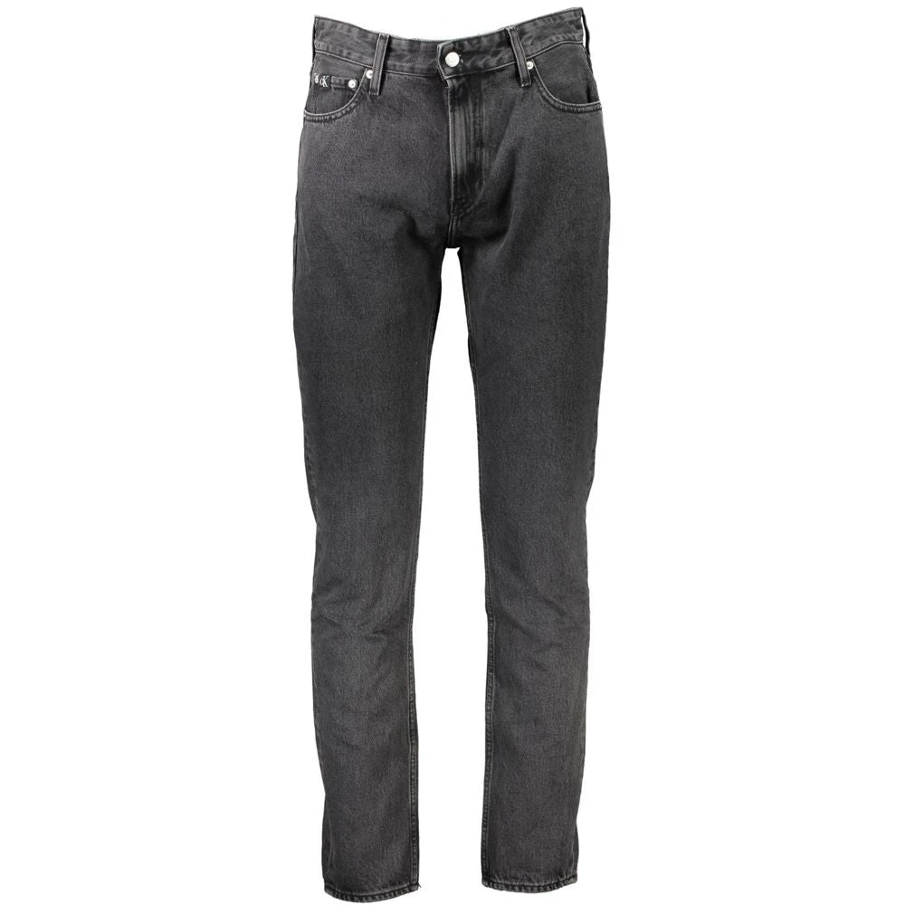 Calvin Klein Authentieke Dad Jeans 5 Zakken Gerecycled Katoen Gray Heren