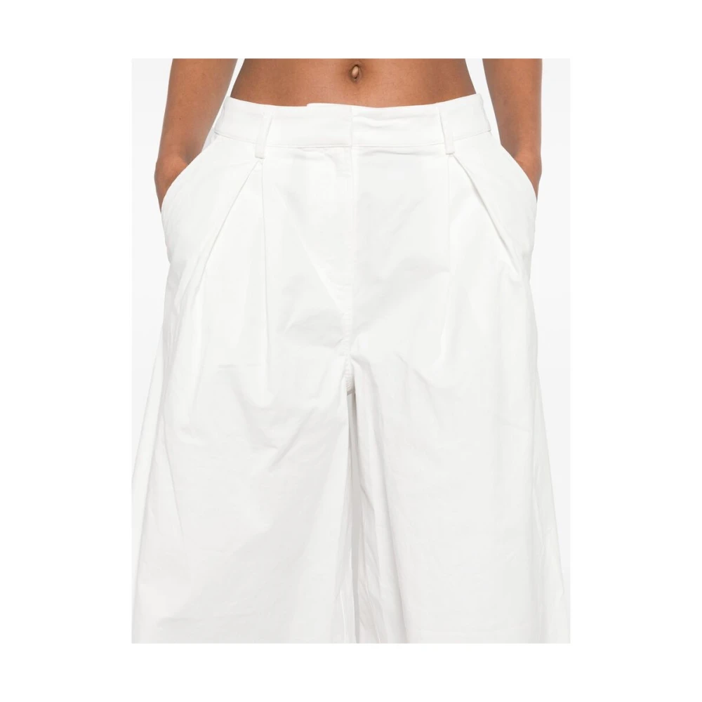 The Garment Witte broek met knopen en zakken White Dames