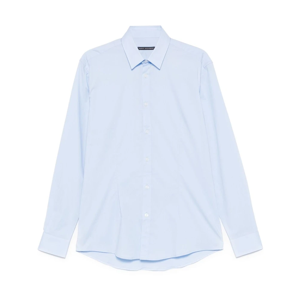 Daniele Alessandrini Celeste Heren Overhemden Ss25 Blue Heren