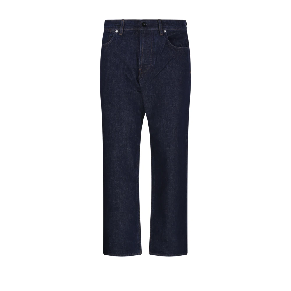Stone Island Blue Loose-Fit Five-Pocket Jeans - Male - Straight Fit Jeans - W34 - Jeans