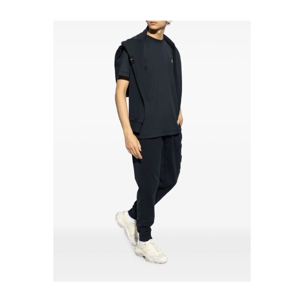Stone Island Casual T-shirt A0020 Blue Heren