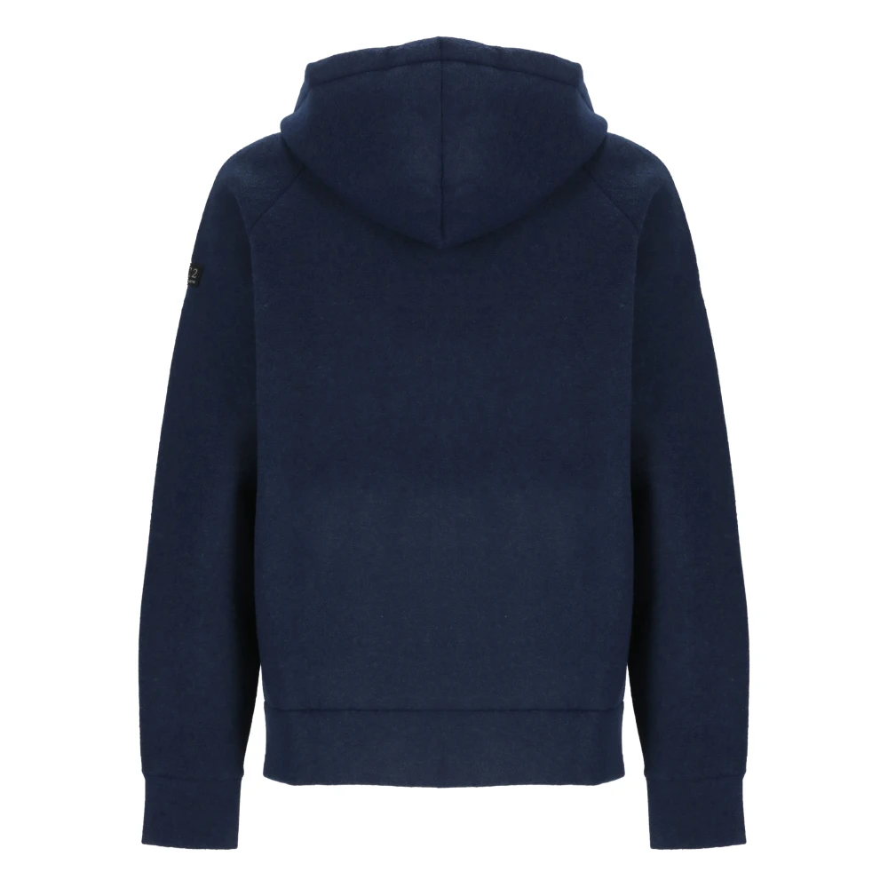 Saint Barth Blauwe Hoodie met Ritssluiting Blue Heren