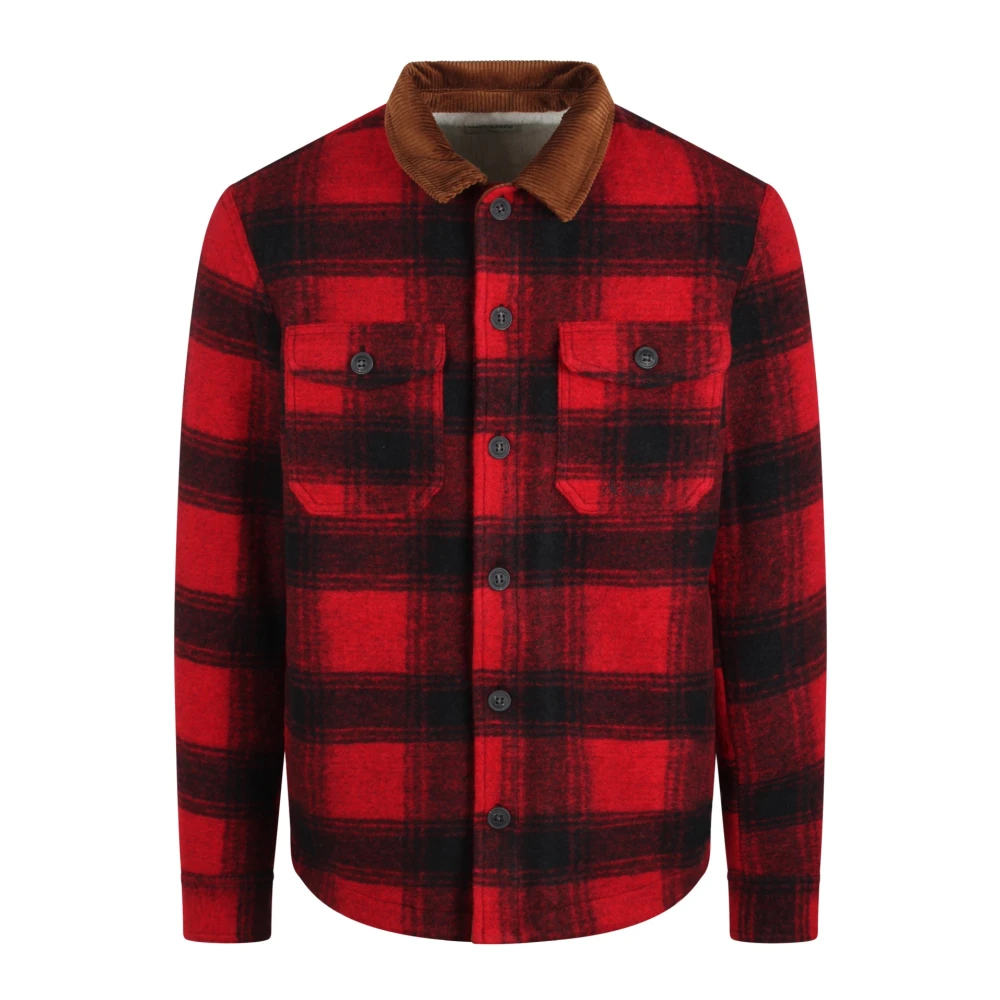 MC2 Saint Barth Tartan Wollen Jas Red Heren