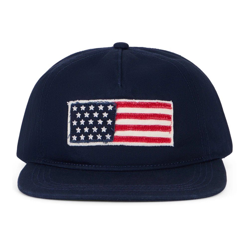 Gant Blue Hats & Caps, Male, One Size, Cotton Hat With Flag