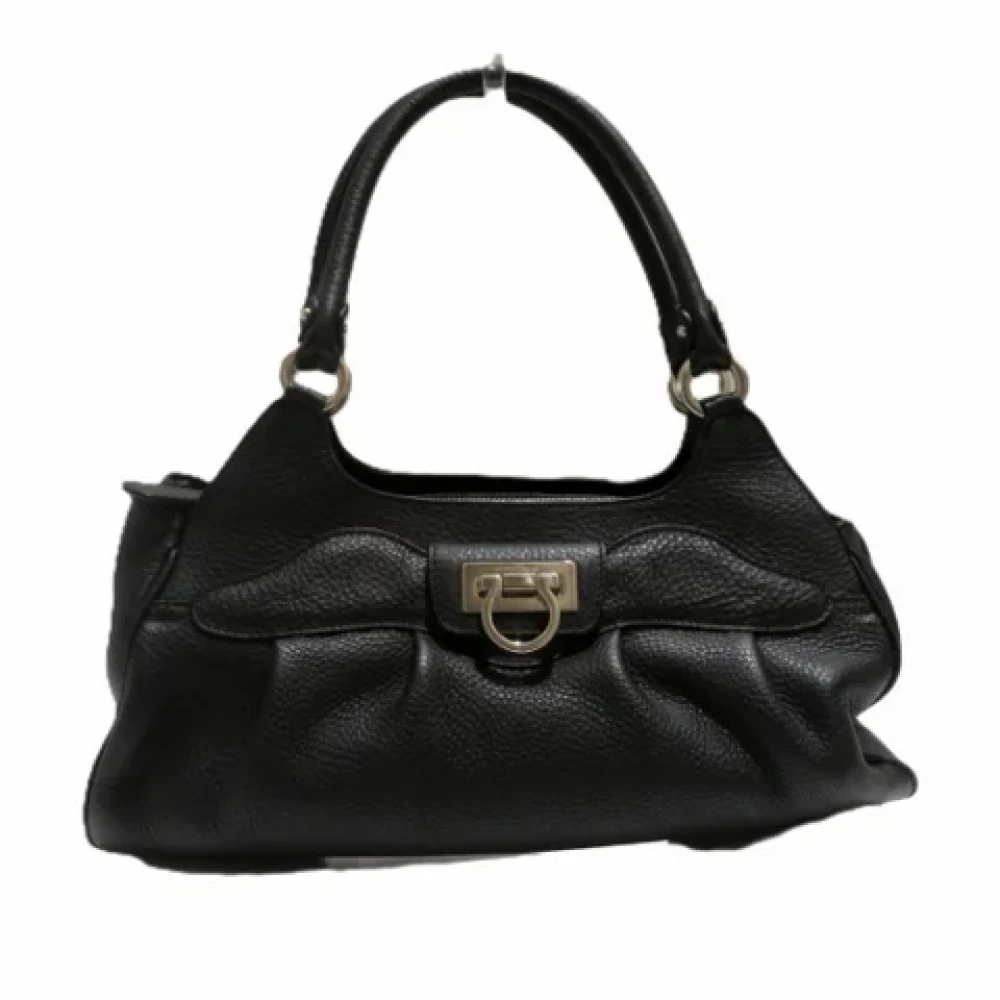 Salvatore Ferragamo Pre-owned Leather handbags Black Dames