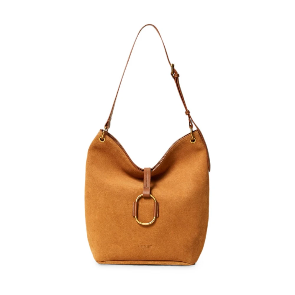 Twinset Donna Marrone - Borsa A Spalla Liliane - Bags - One Size