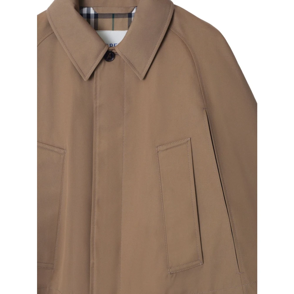 Burberry Korte Jassen met Knoopsluiting Brown Dames