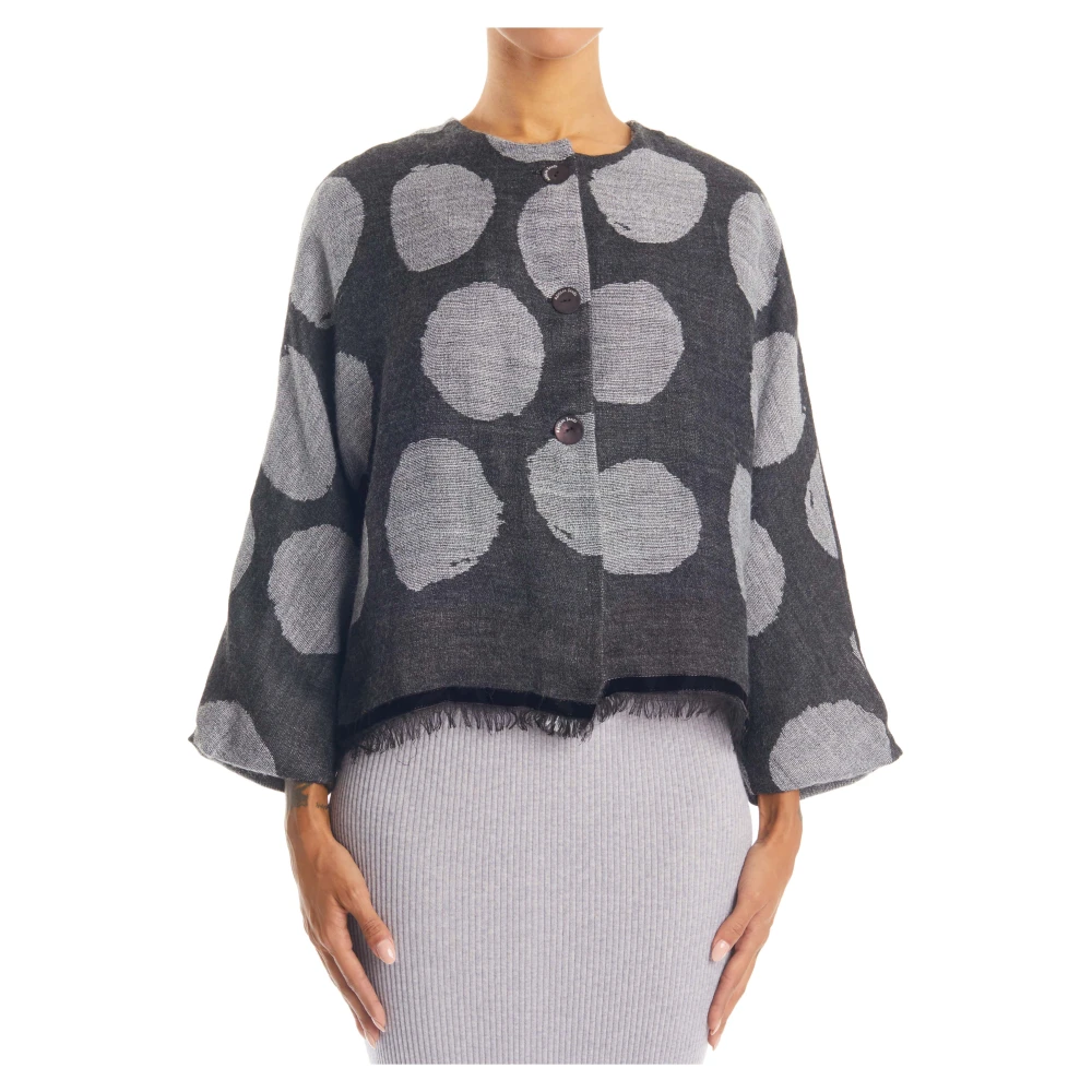 Alessia Santi Stijlvolle Jassen Collectie Gray Dames
