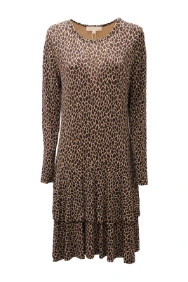 Animalier Viskosklänning