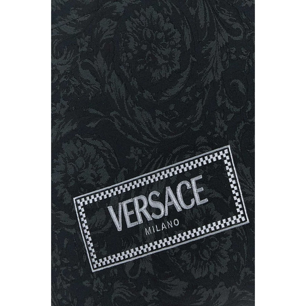 Versace Athena Geborduurde Winkeltas Black Dames