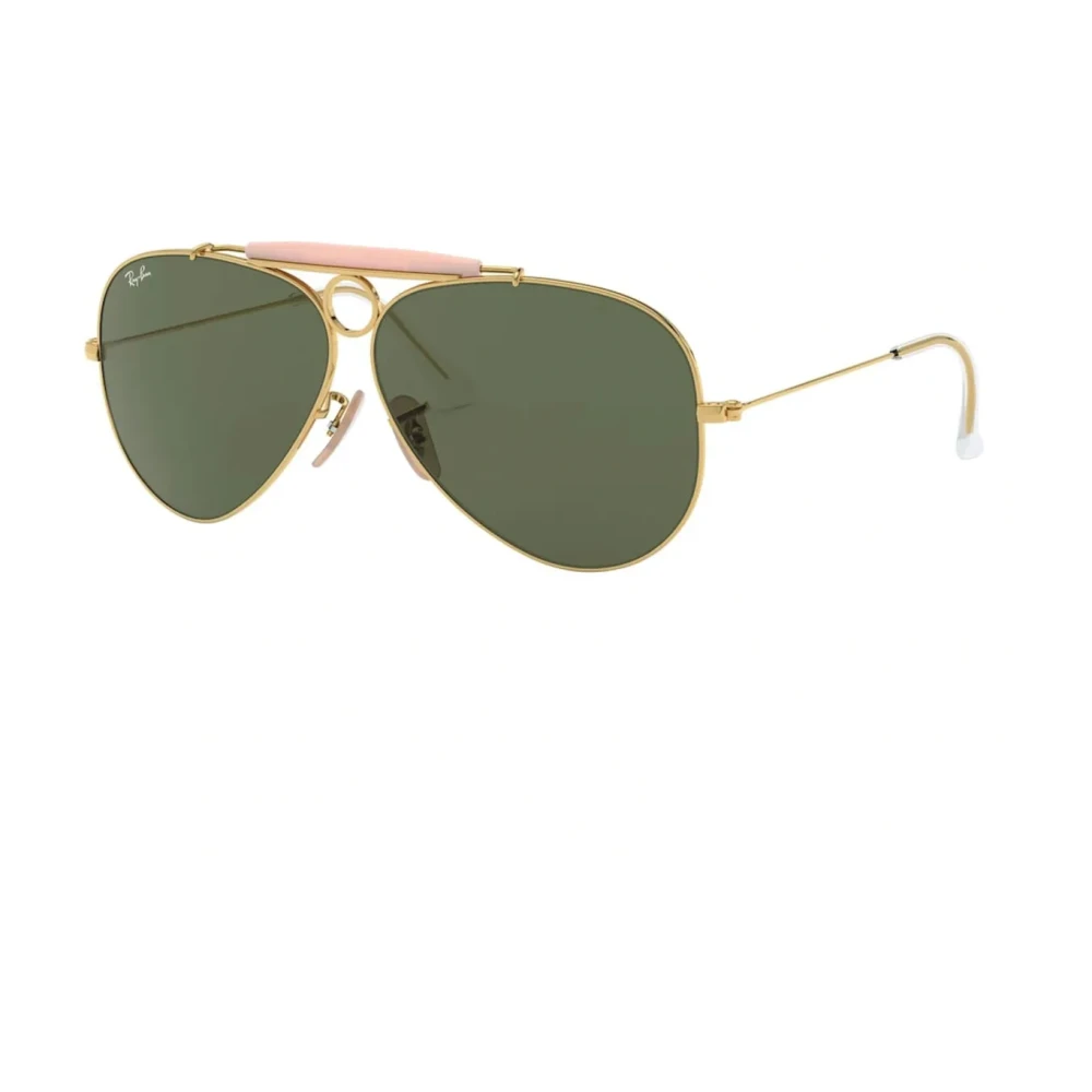 Ray-Ban Unisex Yellow Shooter Green Aviator Sunglasses