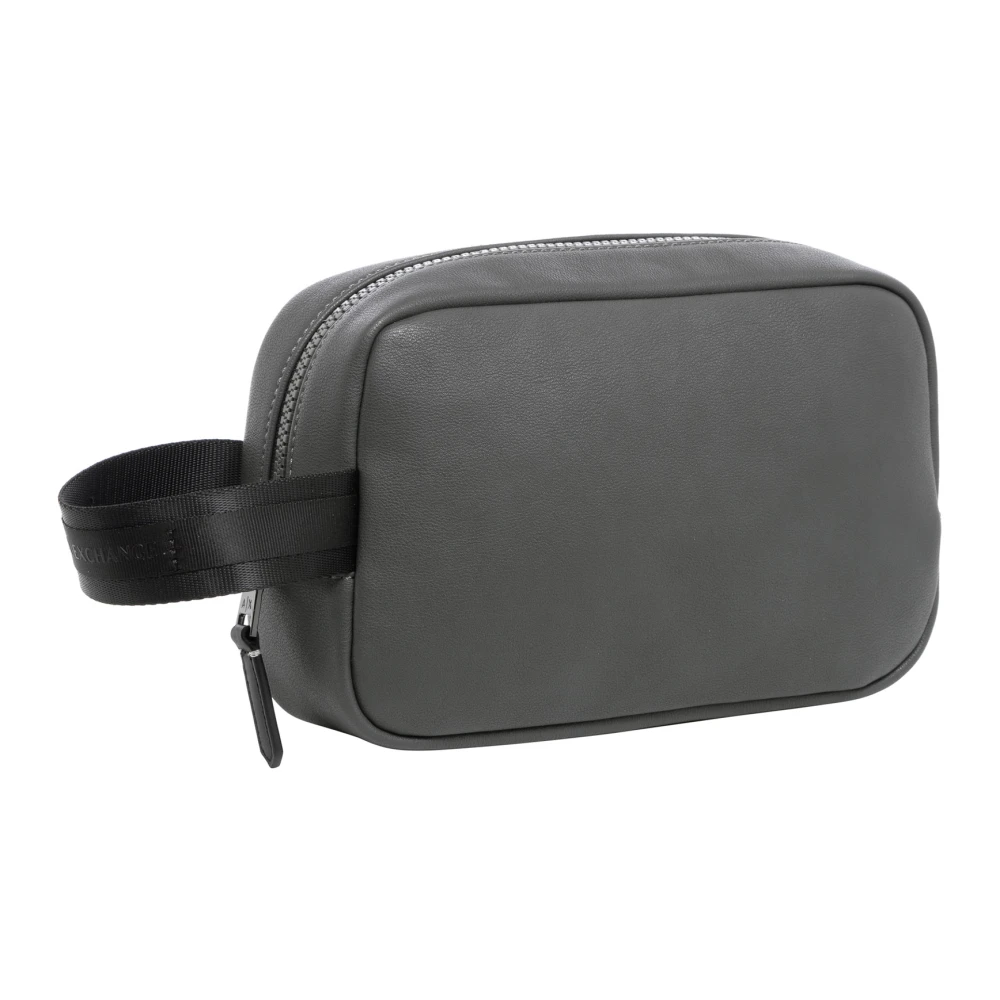 Armani Exchange Eenvoudige toilettas met ritssluiting Gray Heren