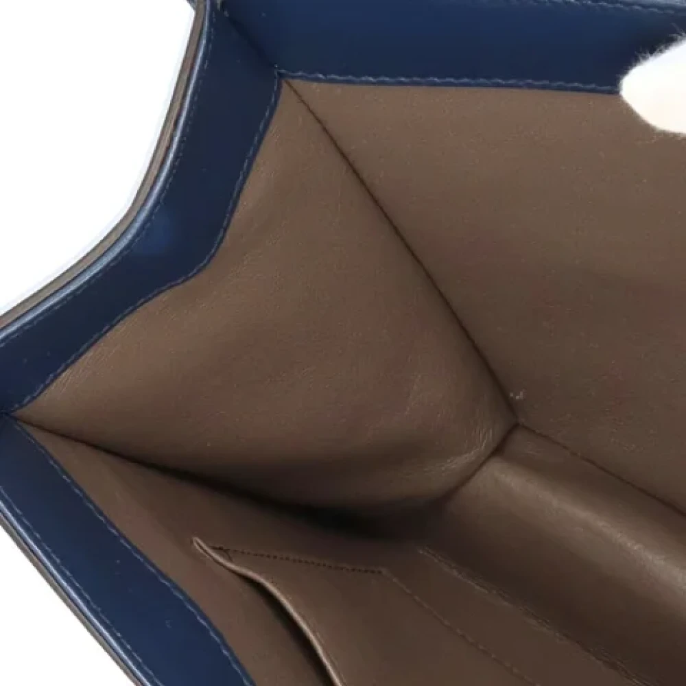 Gucci Vintage Pre-owned Leather gucci-bags Blue Dames